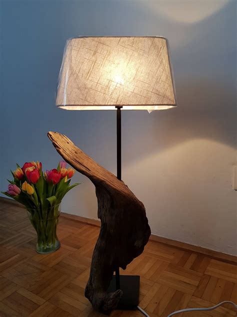 Driftwood Lamp By HolzWoodLemn On Etsy Rustic Style Modern Style