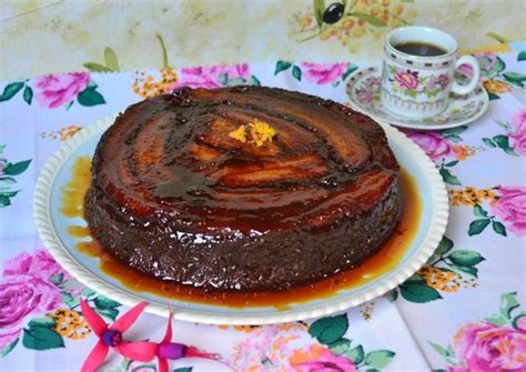 Torta Invertida De Banana Y Chocolate Receta De Cookpad