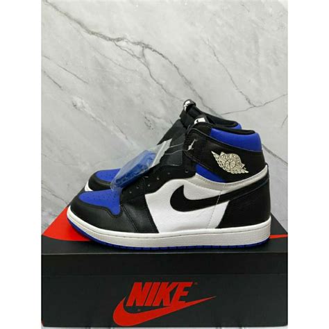 Jual Air Jordan 1 High Royal Toe 100 Original Shopee Indonesia