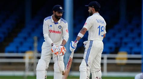 India Vs West Indies 2nd Test Day 1 Highlights Virat Kohli Inches Towards 100 Ravindra Jadeja