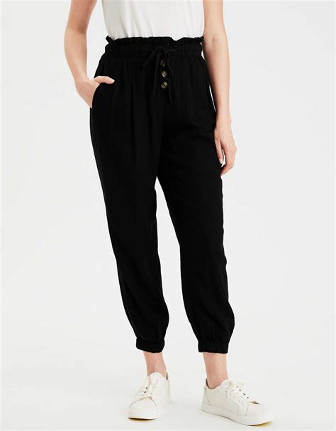 Ae High Waisted Paperbag Jogger Pant