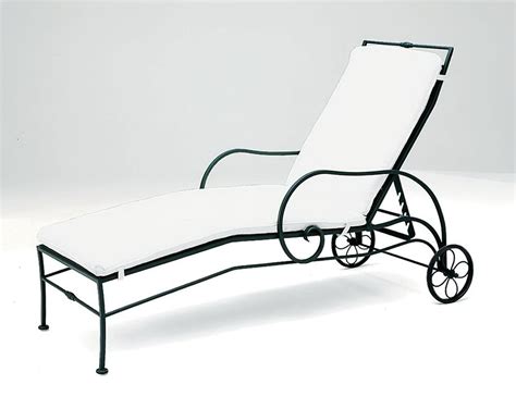 Wrought Iron Chaise Lounge With Wheels Home Design Ideas