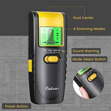 Stud Finder Wall Scanner - Baban 4 in 1 Stud Detector Beam Finders Wall ...