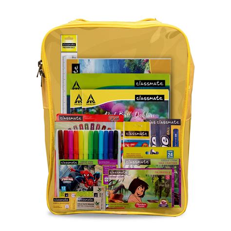 Buy Classmate Stationery Kit Bag Drawing Book Sketch Pen Oil Pastel