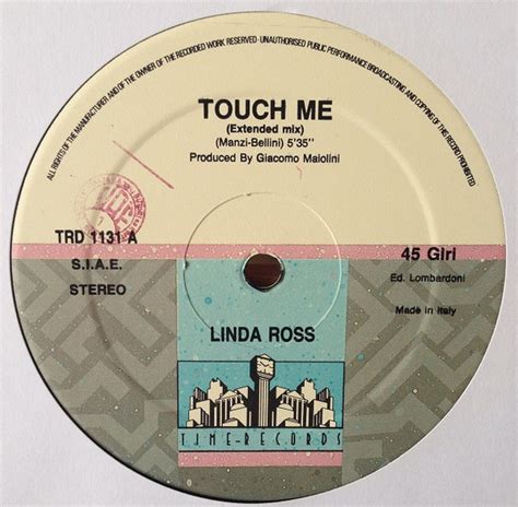 Linda Ross Touch Me 12″ Maxi Akerrecords Nl