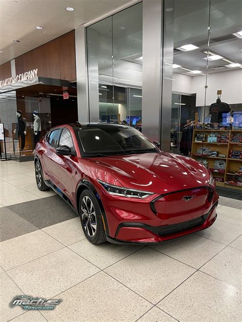 Prototype Mach E In Rapid Red Metallic Showed Up At Work Today Page