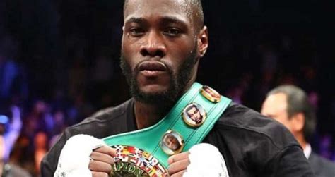 Deontay Wilder American Boxer Us Championship World Boxing Council