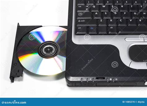 DVD Drive On Laptop Stock Photo - Image: 1085270