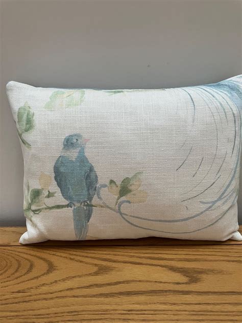 Laura Ashley Cushion In Harewood Duck Egg Etsy UK