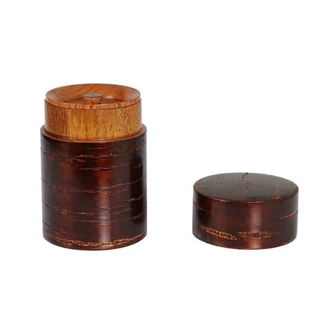 Geeklife®Creative Retro Cherry Bark Wood Tea Caddy,Japanese Handcraft Tea Canister,Natural ...