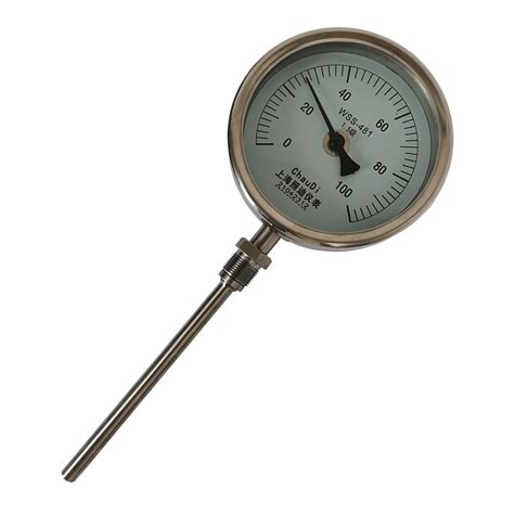 Bimetallic Stemmed Temperature Gauge Bimetal Thermometer Universal