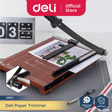 Jual Deli Paper Trimmer Pemotong Kertas Bahan Kayu Besar Anti Slip