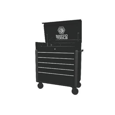 JAMESTOWN SERVICE CART 753 SERIES OUTLAW BLACK WITH CHROME TRIM JSC753