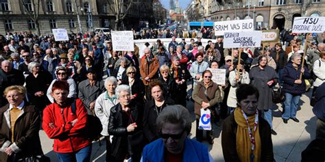 Jutarnji List FOTO I Umirovljenici Prosvjeduju Nismo Gladni Jer Smo