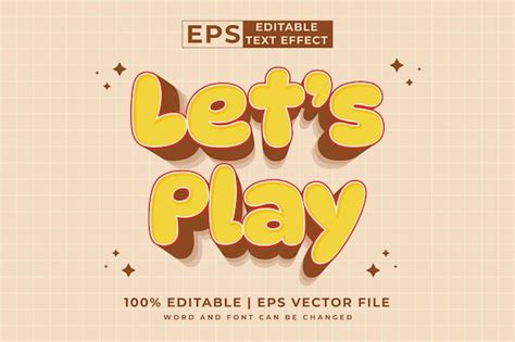 Premium Vector Editable Text Effect Game Zone 3d Cartoon Template