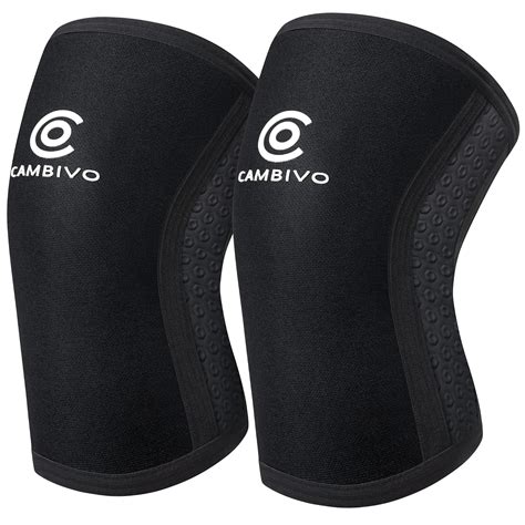 Cambivo Knee Sleeves Pair Mm Compression Knee Brace For Men