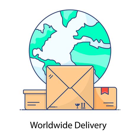 Worldwide Delivery Icon Design An Editable Vector Of International