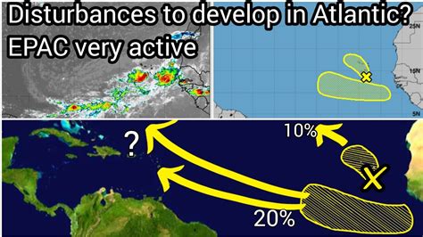 Tropical Disturbances In Atlantic To Develop • Pacific Very Active