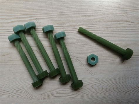 High Insulation Epoxy Reinforced FRP Bolt And Nut For Anti Corrosion