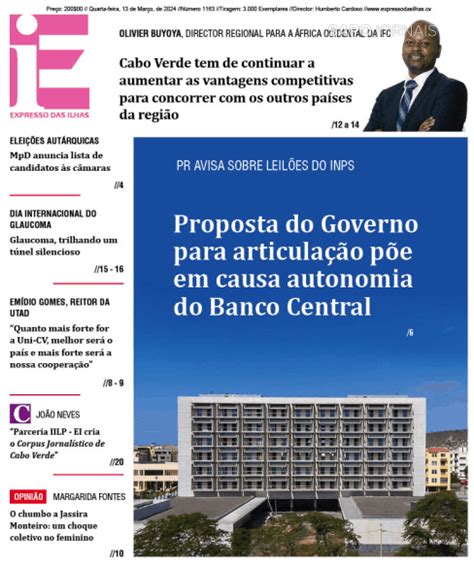 Expresso Das Ilhas 13 Mar 2024 Jornais E Revistas SAPO Pt