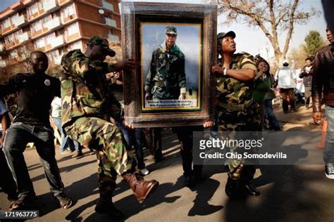 Members Of The Umkhonto We Sizwe Military Veterans Association Sing News Photo Getty Images