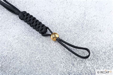 Темляк с титановой бусиной Civivi Sphere Black Tied Paracord Lanyard Ca 09a купить с доставкой