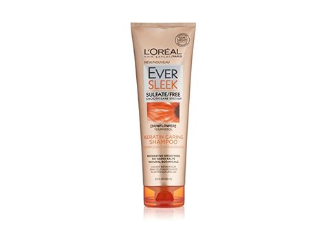 L Oreal Paris Hair Care Ever Sleek Keratin Caring Shampoo 8 5 Fluid Ounce Ingredients And Reviews