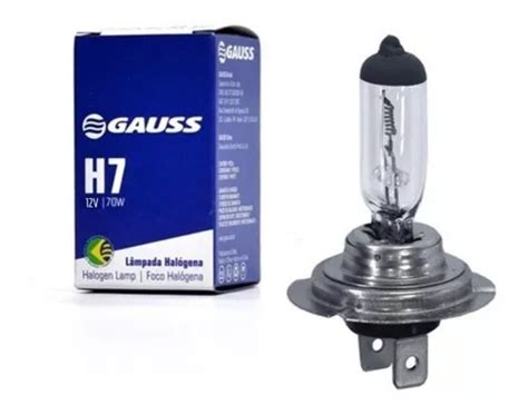 Lâmpada H7 Halógena 55w 12v Original Gauss MercadoLivre