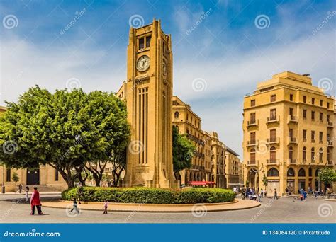 Nijmeh Square Downtown Beirut Lebanon Editorial Image Image Of City