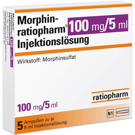 Morphin Ratiopharm Mg Ml Injektionsl Sung Ratiopharm Gmbh