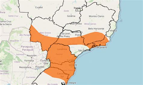 Alerta Laranja Para Tempestades Chuva Intensa Raios E Granizo No Sul