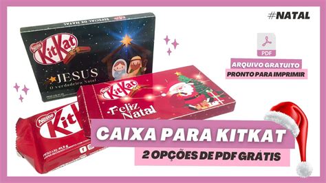 CAIXA Para KITKAT Especial NATAL 2 Opções de Arquivo Digital GRÁTIS