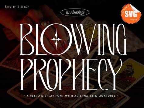 Blowing Prophecy Retro Font Display Typeface Classic Font Vintage