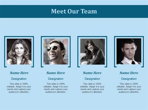 Meet The Team Ppt Template