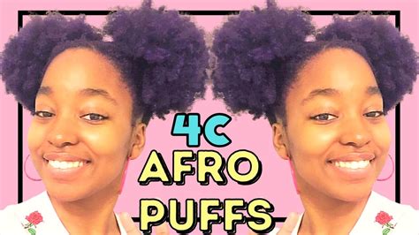 How To Double Afro Puffs 4c Natural Hair Youtube