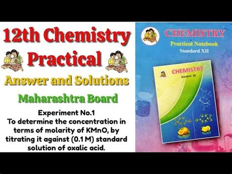 Experiment No To Determine The Concentration In Terms Of Molarity