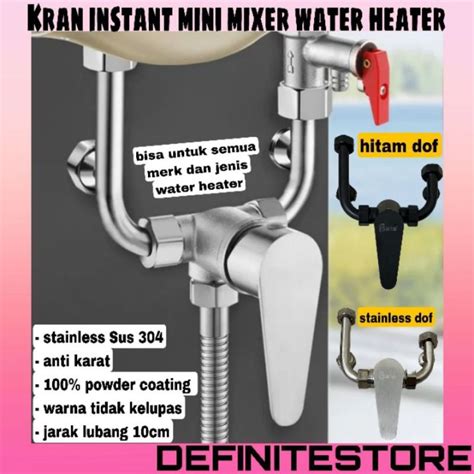 Kran Mini Pemanas Air Panas Dingin Mixer Instant Untuk Water Heater