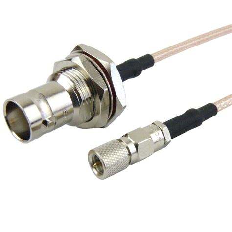 10 32 Male To Bnc Female Bulkhead Cable Rg 316 Coax In 72 Inch