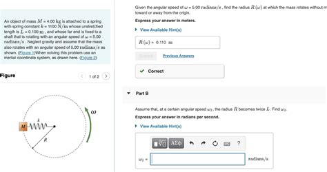 Solved Given The Angular Speed Of ω500radianss Find The