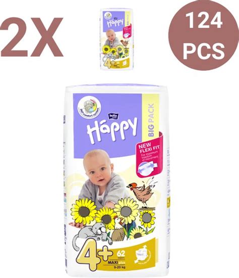 Bella Baby Happy Luiers Maat 4 Maxi Plus 9 20 Kg 62 Stuks Per Pak 2