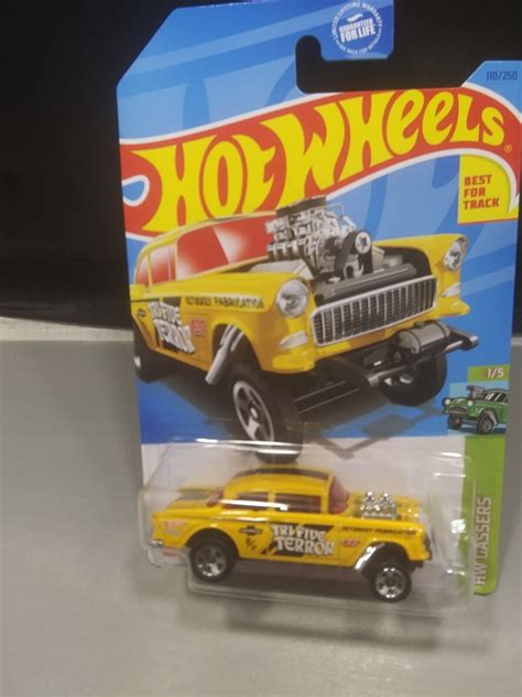 Hot Wheels ‘55 Chevy Bel Air Gasser Hw Gassers Series 1 5 Yellow Diecast New Ebay