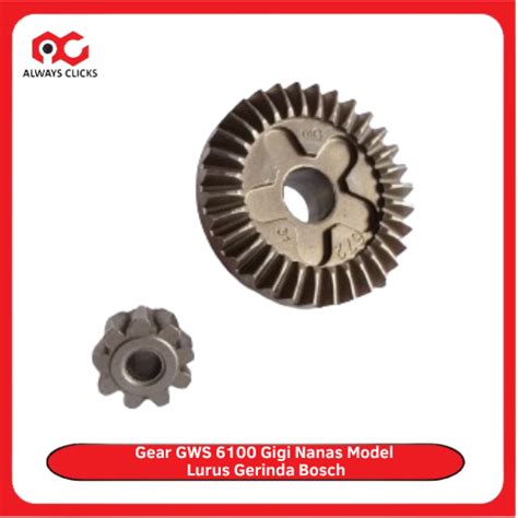 Gear Set Gerinda BOSCH GWS 6100 GWS 060 Gir Gigi Nanas Model Lurus