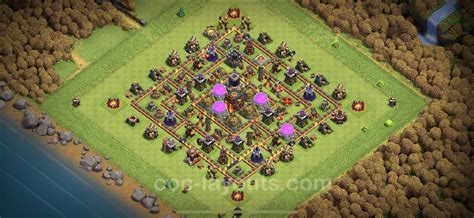 Farming Base Th10 With Link Anti 3 Stars Hybrid Clash Of Clans Town Hall Level 10 Base