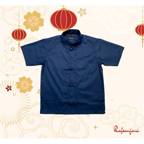 Jual Kemeja Baju Koko Muslim Cheongsam Anak Laki Laki Model China Polos