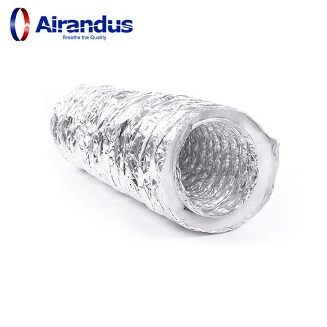 Hvac Insulated Flexible Duct Polyester Insulated Flexible Duct For Air Conditioning China