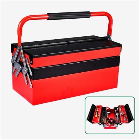 Buy Wlik Cantilever Metal Tool Box, Portable Lockable Storage Box ...