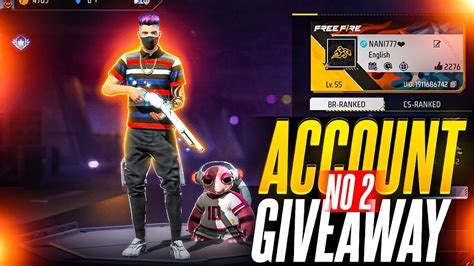 Free Fire Account Giveaway No 2 Who Will Win This Account