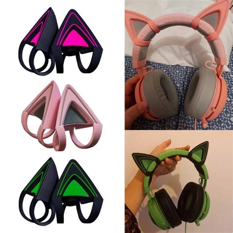 Cat Ear Headphone Super Cute Add Ons Attachment Cat Ears Headphone Accessories For Razer Kraken