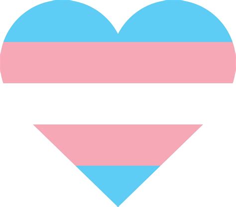 Transgender Flag In Heart Vector Art At Vecteezy