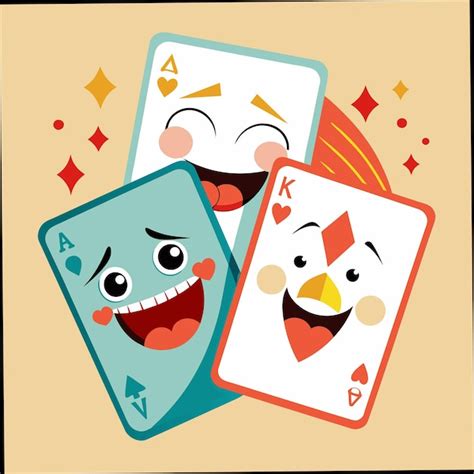 Premium Vector | A card with two playing cards and the game has a ...